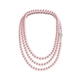 thumbnail image 3 of Set Collar Perlas Triple Aretes Zvezda Plata 0.925 Mujer rosa claro Unitalla, 3 of 4