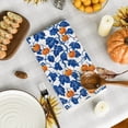 thumbnail image 5 of Sm:)e Blue Maple Leaves Pumpin Fall Kitchen Dish Towels Set of 2, Soft & Absorbent Washcloth 18x26 Inch, 5 of 6
