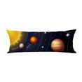 thumbnail image 1 of EREHome Colorful Solar System Orbits Twinkling Night Sky Stars Pillow Cover Body Pillowcase Pillow Protector 20x60 Inch, 1 of 1