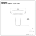 thumbnail image 6 of Simpli Home Dominique Contemporary 18 inch Wide Cast Aluminum Side Table in Antique Brass, Fully Assembled, 6 of 6