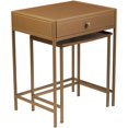 thumbnail image 2 of Meubles Menteria 2 Pièces Emboîtant Table d'Appoint en Laiton, 2 of 18