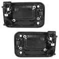 thumbnail image 5 of Rear Pair Exterior Door Handle Compatible with 2004-2022 Ford F-150 Chrome Lever With Black Bezel Without Key Hole 9L3Z1626604AA 9L3Z1626605AA FDH010036 FDH010035 King Ranch Lariat, 5 of 5