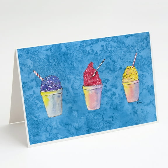 Snowballs and Snowcones Greeting Cards and Envelopes Pack of 8
