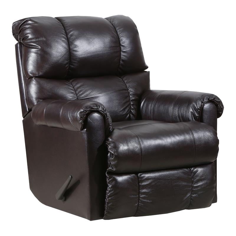 Lane Furniture 4208 Avenger Leather Rocker Recliner in Soft Touch Bark