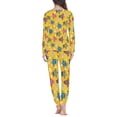 thumbnail image 3 of FOR U DESIGNS Ocean Turtle Pajamas Sets for Women Long Sleeve 2 Piece Size 2XL Pj Set for Women Long Pants with Pockets Nightwear with Long Crew Neck Tops Winter, 3 of 6