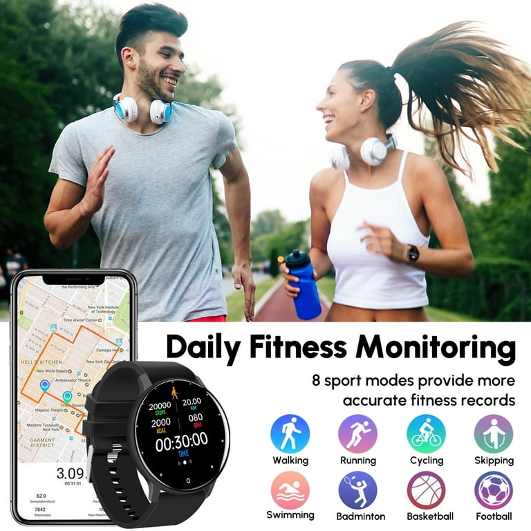 Smart Watch with Call Function Supported Dial Answer Waterproof Fitness  Tracker for Men Women with Health Sleep Activity Tracker Pedometer Speaker  Built-in Smartwatch Compatible with iPhone Android