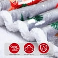 thumbnail image 3 of Christmas Throw Blankets 50 x 60 Inch Xmas Sherpa Throw Plush Holiday Flannel Warm Soft Blankets Soft Cozy Xmas Holiday Warm Soft Blankets and Throws for Gift Home Couch Bed Sofa(Grey,Truck), 3 of 6