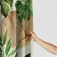 thumbnail image 3 of Orinice Boho Tropical Shower Curtain Sage Green Botanical Shower Curtain Mid Century Abstract Sun Palm Leaf Shower Curtain Boho Art Decor Shower Curtain with 12 Hooks， 69x72, 3 of 7