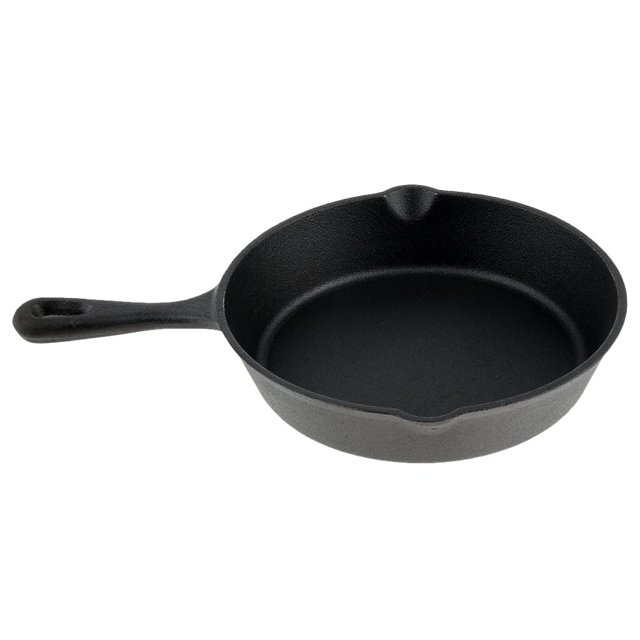 Sartén antiadherente de hierro fundido, parrilla para barbacoa, sartén para freír, utensilios de cocina 26cm kusrkot Sartén para acampar