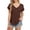 Coffee, variant on Women's Pocket V-Neck Tee - Summer Basic Casual T-Shirt, Loose Fit Comfortable Solid Color Top | Yubnlvae (Black | M)