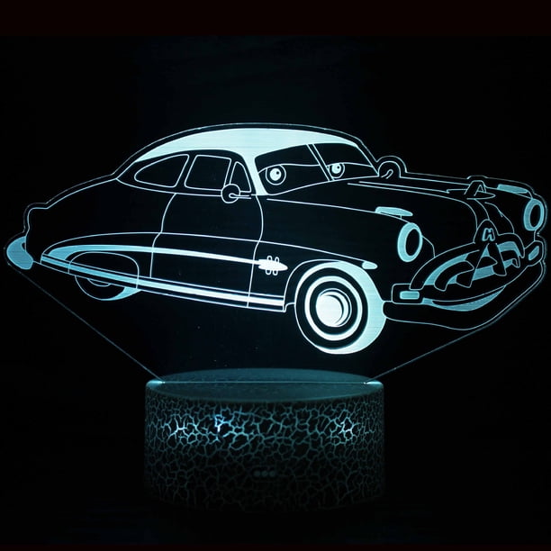 Luz nocturna LED 3D que cambia de color para niños y niños R