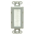 thumbnail image 1 of Decora Wall Plate Insert, White, Brush Cable Pass Through, 1 of 1