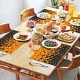 thumbnail image 2 of Orange Halloween Bats Summer Placemats Table Placemats Set Of 4-Linen Kitchen Washable Placemats Table Mats 11.8"x17.7" Non-Slip Heat Resistant, 2 of 6