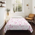thumbnail image 4 of Pink Leaf Tapestry for Bedroom Wall Hanging Tapestry, Modern Botanical Foliage Plant Country Flower Ceiling Backdrop Tapestries Poster Blanket Wall Decor for Teens Room Living Room Dorm 39" x 59", 4 of 8