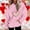 Pink, variant on BLTIBY Valentine's Day Sweatshirt for Women Hooded Autumn Spring Funny Love Heart Graphic Valentines Shirt Casual Valentines Round Neck Long Sleeve Pullover Tops Yellow XXL