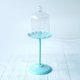 thumbnail image 2 of Stand Cupcake Plate Con Tapa Clear Wedding Party De Cumpleaños - Transparente + Cyan Alta, tal se describe Alto Soledad Mini soporte para tartas, 2 of 10