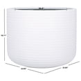 thumbnail image 4 of SAFAVIEH Nardo 23" x 23" x 18" Cylinder White Ficonstone Solid Plant Pot, 4 of 7