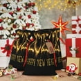 thumbnail image 6 of Rocae Happy New Year 2025 for Christmas Drawstring Linen Gift Bag with Drawstrings Treat Bag Goody Present Bags for Christmas Party Favor-Medium, 6 of 9