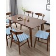 thumbnail image 5 of Dining Room Chair Seat Covers, Vertical Stripes Blue and White Geometric Pattern Removable Stretch Chair Seat Cushion Slipcovers Protector for Holiday Party Festival Decoration, Set of 6, 5 of 6