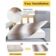 thumbnail image 5 of White Brown Couch Cushion Covers Stretch, Washable Sofa Seat Covers Individual Seat Cushion Sofa Slipcovers Modern Gradient Vertical Stripes Geometric Couch Cover Furniture Protector S-1PCS, 5 of 7