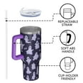 thumbnail image 4 of Halloween Ghosts Pattern Tumbler with Handle and Lid,40oz Double Wall Vacuum Insulated Tumbler,Cups Gift for Women and Men, 4 of 7