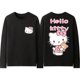 thumbnail image 1 of Camiseta de manga larga con articulación de Hello Kitty para mujer, Top periférico de Catone, ropa de algodón puro para niñas, 1 of 7