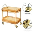 thumbnail image 3 of 3-Inch Swivel Stem Casters With Brake For Hotel Restaurant Trolley Casters With 8x15 Threaded,Lightweight Total Capacity 160lbs ,Superior Material, 3 of 6