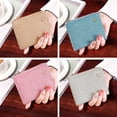 thumbnail image 5 of Women Glitter Sequins Purse Short Trifold Wallet Bling Card Holder Clutch,pink，G129438, 5 of 5