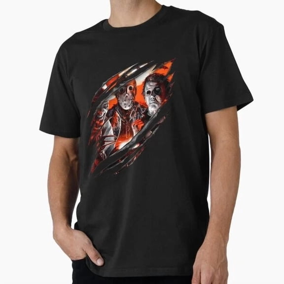 Horror Characters Tee, Horror Friend Shirt, Hallow T-Shirt S-5XL