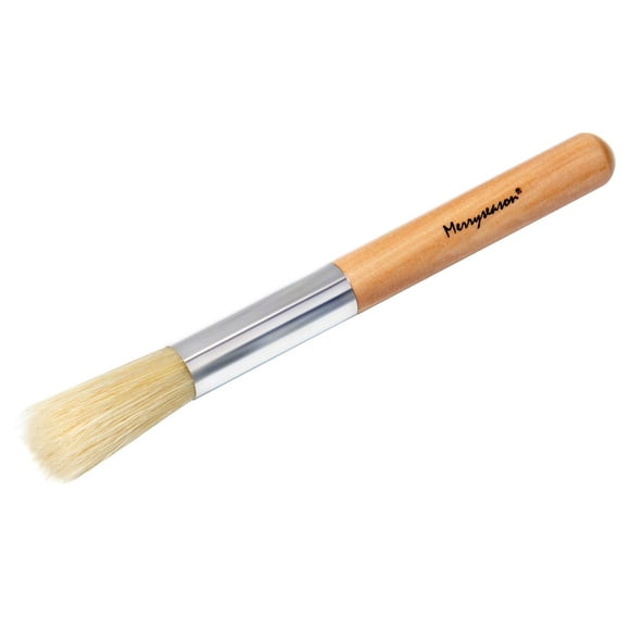 Coffee Grinder Brush Espresso Supply Maker Cleaning Brush, Wood Handle & Natural Bristles Dusting Brush Espresso Accessories for Home Kitchen Barista Tool
