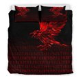 thumbnail image 1 of Juego de Cama Vikingo El Cuervo de la Runa de Odín, Rojo Rlt12, 1 of 6
