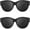 B01 (2 Pack) Glossy Black+black, variant on Polarized Fit Over Sunglasses for Women Trendy Overszied Frame Shades (2 pack)