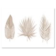 thumbnail image 2 of Designart Feuilles Tropicales Beiges Art mural sur toile, 2 of 4