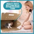 thumbnail image 4 of Oasis Disposable Cardboard Pet Cat Carrier, Small, 18"L (12 Pack), 4 of 6