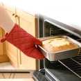 thumbnail image 4 of Lunxisen 2 Pcs Quilted Oven Mitts And Pot Holders Set Heat Resistant Kitchen Gloves For Cooking Baking Grilling Home Essentials, 4 of 8