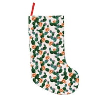 Uemuo Cactuses Print Christmas Stockings, 18inch Xmas Hanging Stocking Decorations for Christmas Party Family Decor