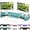 Blue, variant on ANHXN desktop organizer and accessories, monitor stand with drawers and pen holders, office supplies desktop accessories, and workspace desktop organizer