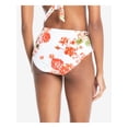 thumbnail image 2 of RACHEL RACHEL ROY Women's White Floral Stretch Lined Bikini Moderate Coverage High Waisted Swimsuit Bottom S, 2 of 2