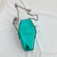 thumbnail image 3 of Bolsa cruzado con forma de ataúd, elegante monedero con diamantes de imitación para mujer, para fiesta (verde) JShteea Para Estrenar, 3 of 9