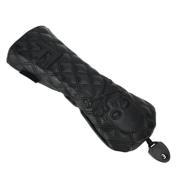 FAGINEY Couvre-Chefs en Cuir PU pour Golf en Bois, Imperméables, Motif de Crâne de Golf, Couvre-Chef de Club Putter Protecteur, Couvre-Chef de Putter de Golf, Couvre-Chefs en Bois de Golf