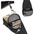 thumbnail image 6 of Disketp Sling Backpack,Multipurpose Crossbody Shoulder Bag Travel Hiking Daypack-Ducks and Flowers, 6 of 6