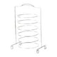 thumbnail image 2 of Organizador de soporte para servir moderno, fácil de usar, de acero inoxidable, de varios niveles, práctico 6 nivel, 2 of 9