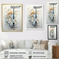 thumbnail image 4 of Designart "Silver Graceful Flute Whispers" Music Wall Art Living Room, 4 of 7