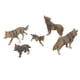 thumbnail image 1 of Juguetes de estatuilla de lobo, 5 piezas Estatuilla de lobo Animal salvaje Juguetes de lobo Modelo de lobo Diseño de próxima generación, 1 of 8