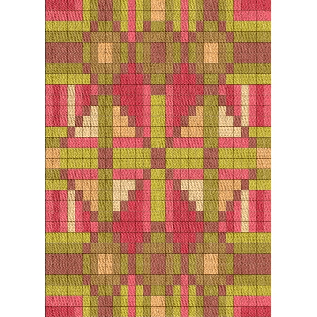 Ahgly Tapis Rectangulaire Lavable en Machine Rouge Pamplemousse Transitionnel, 2 Pieds x 5 Pieds