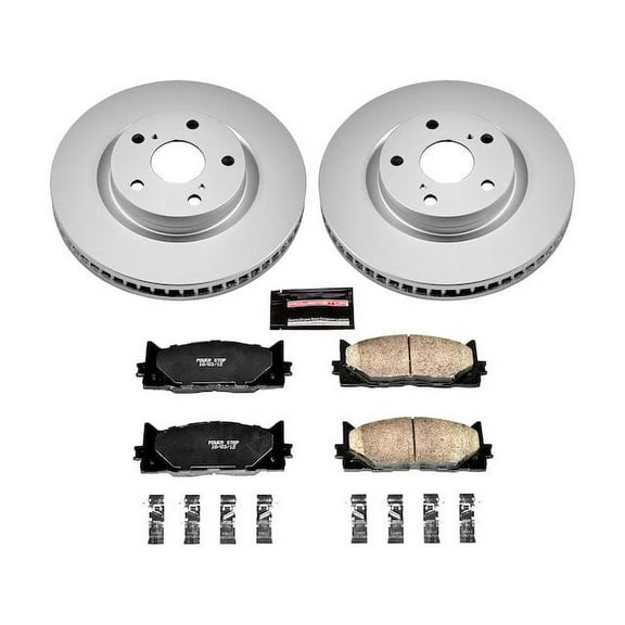 Front Brake Pad and Rotor Kit - Compatible with 2007 - 2017 Toyota Camry 2008 2009 2010 2011 2012 2013 2014 2015 2016