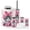 Color 2, variant on Bathroom Accessory Set 6 Piece with Funny Raccoon Wild Animal Trash Panda Raccoon Character Toothbrush Holder, Soap Dispenser, Soap Dish, Trash Can with Lid, Toothbrush Cup, Toilet Brush Holder