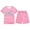 Pink, variant on Easter Outfit Set Two Piece for Girls Bunny Print Short Sleeve T-Shirt and Shorts Set Kids Holiday Soft Loungewear Clothes Set Black 7-8 Y