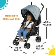 Ford Bronco HighGear Stroller by Bright Starts, Area 51 Blue/Green, Infant Ages 0 Months +