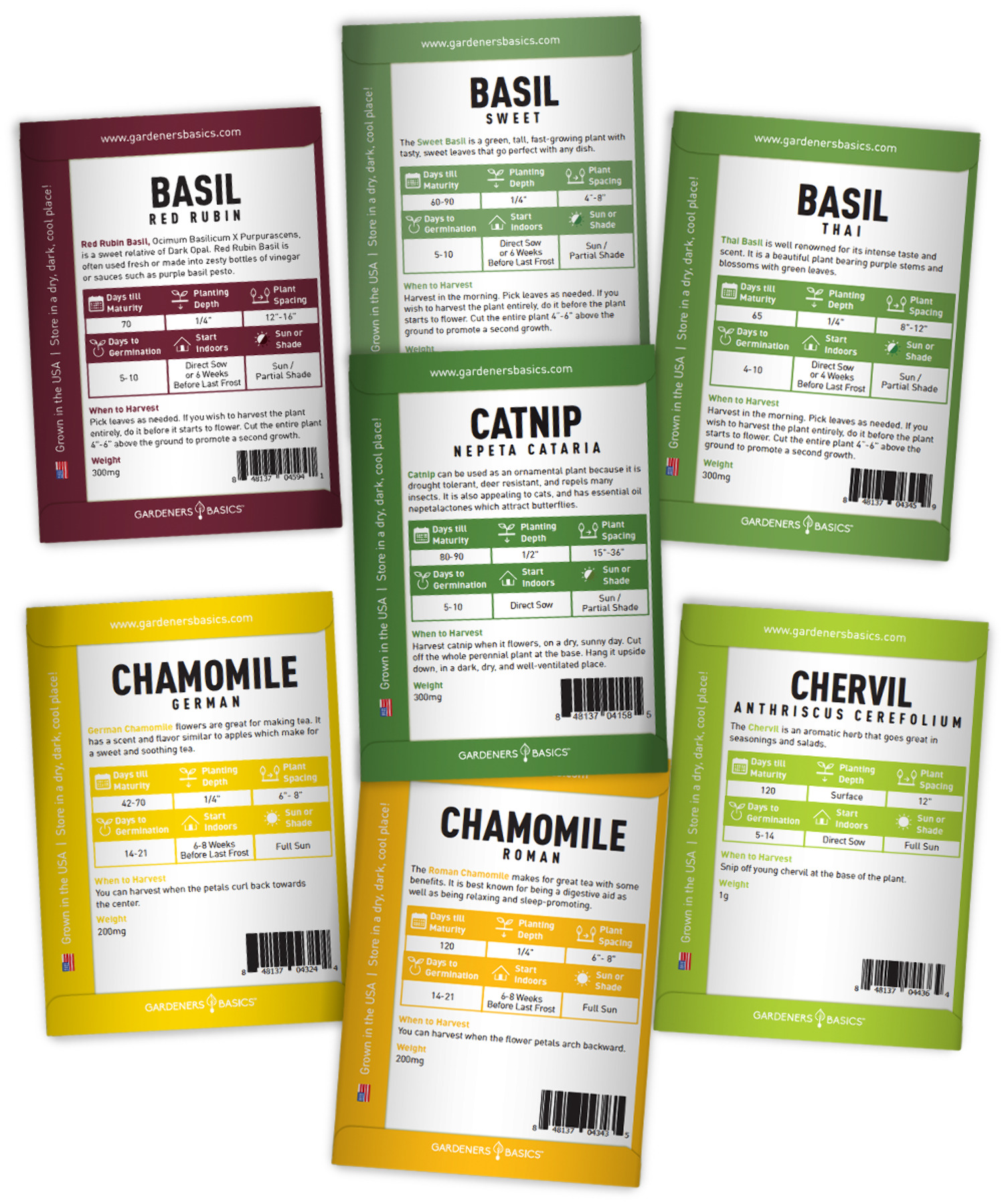 Popular Herb Seeds for Planting | 35 Variety Pack